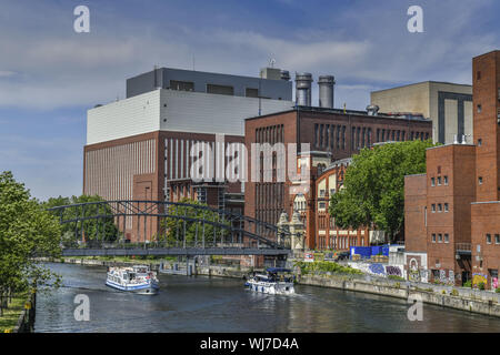 Presso la Sprea scheda, vista, architettura, al di fuori e al di fuori, vista esterna, vista esterna, Berlino, Berlin-Charlottenburg, Charlottenburg, Charlottenburger, Foto Stock