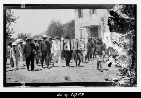 H.S. cioè Herbert Samuel a colonia ebrea, Luglio 1920 Foto Stock