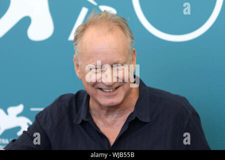 L'Italia, Lido di Venezia, 3 Settembre 2019 : l'attore svedese Stellan Skarsgard al photocall di 'il dipinto di uccello', direttore Vaclav Marhoul. 76Th Veni Foto Stock