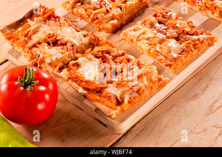 Il fuoco selettivo sulla parte anteriore mini sandwich Foto Stock