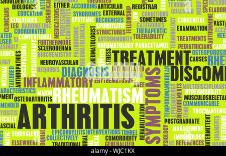 Artrite come una condizione medica nel concetto Foto Stock