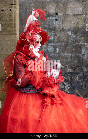 Carnevale veneziano o Carnaval Vénetien a Longwy, Francia Foto Stock