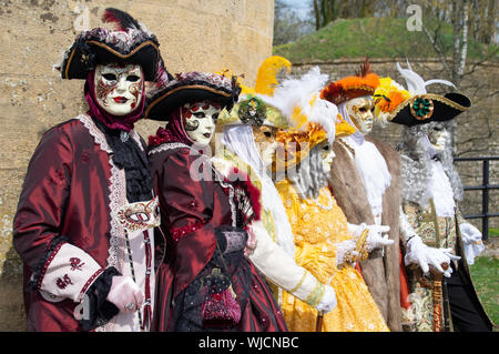 Carnevale veneziano o Carnaval Vénetien a Longwy, Francia Foto Stock