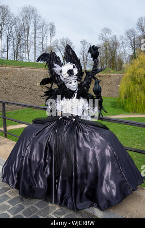 Carnevale veneziano o Carnaval Vénetien a Longwy, Francia Foto Stock