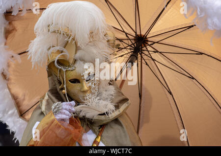 Carnevale veneziano o Carnaval Vénetien a Longwy, Francia Foto Stock