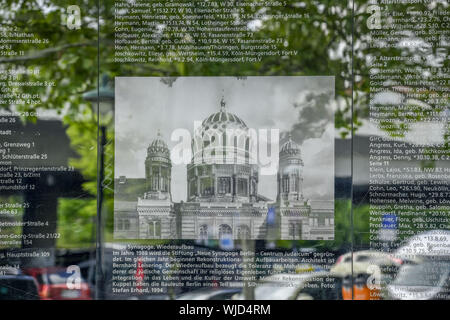 Berlino, la deportazione, Germania, memorial, Memorial Hermann's Ehlers posto, l' olocausto, ebraismo, ebraica, ebraica, ebraica, ebraica, ebraica, ebraiche, Jewi Foto Stock