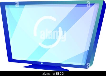 Tv icona Aggiornamento software. Cartoon di aggiornamento software del TV icona vettoriali per il web design isolato su sfondo bianco Illustrazione Vettoriale