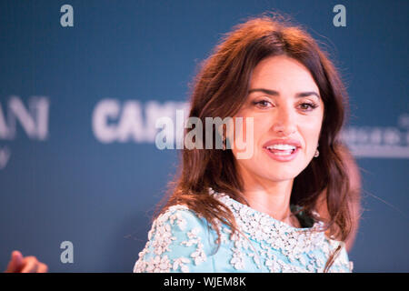 Penelope Cruz Sala conferenze Foto Stock