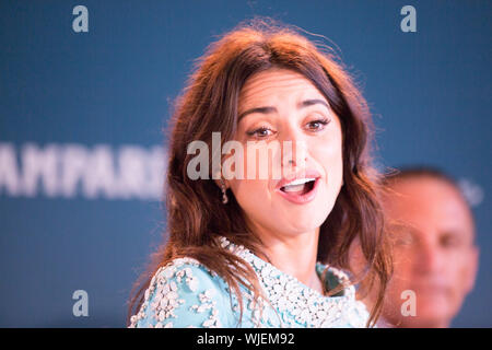 Penelope Cruz Sala conferenze Foto Stock