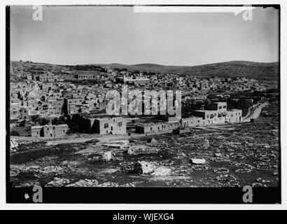 Hebron. (Che mostra la moschea sopra la caverna di Macpela) Foto Stock