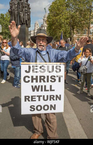 Pro democrazia rally, Londra 31 Agosto 2019 Foto Stock