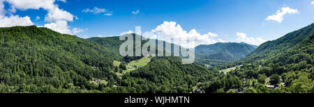 180 panorama gradi di Maggie Valley, Carolina del Nord Foto Stock