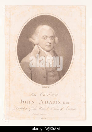 Sua eccellenza John Adams, Esqr. Il presidente degli Stati Uniti d'America Foto Stock