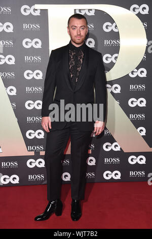 Londra, Regno Unito. 03Sep, 2019. Londra, Regno Unito. 03 settembre 2019: Sam Smith arriva per la GQ Men of the Year Awards 2019 in associazione con Hugo Boss alla Tate Modern di Londra. Immagine: Steve Vas/Featureflash Credito: Paul Smith/Alamy Live News Foto Stock