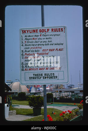 Hunt Pier Skyline Golf, Wildwood, New Jersey Foto Stock