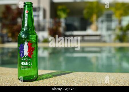 Francia, Heineken 2019 Giappone Coppa del Mondo di Rugby bottiglia di birra Foto Stock