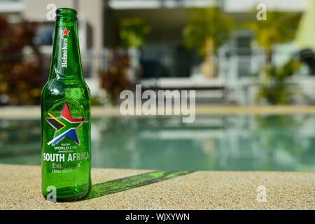 Sud Africa, Heineken 2019 Giappone Coppa del Mondo di Rugby di bottiglie di birra Foto Stock