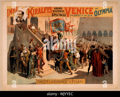 Imre Kiralfy del grandioso spettacolo storico, Venezia, la sposa del mare a Olympia Foto Stock