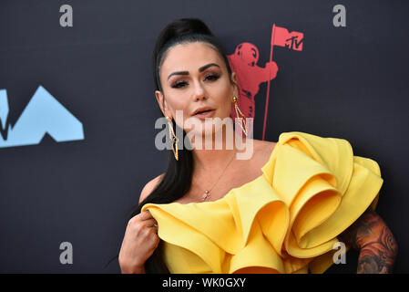 Jenni J-Woww Farley, Zack Clayton, Nicole Snooki Polizzi, Lauren Sorrentino, Angelina Pivarnick, Chris Larangeira, Sara Nicole Cortese e Christophe Foto Stock