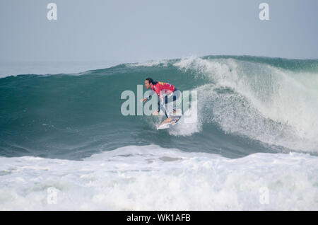 PENICHE, Portogallo - 17 Ottobre : Jordy Smith (ZAF) durante il Rip Curl Pro Portogallo, Ottobre 17, 2013 in Peniche, Portogallo Foto Stock