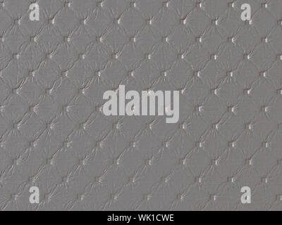 Close up puntinati tessuto grigio Sfondo texture Foto Stock