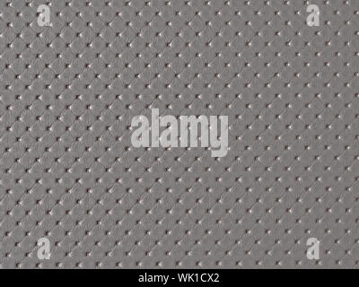 Close up puntinati tessuto grigio Sfondo texture Foto Stock