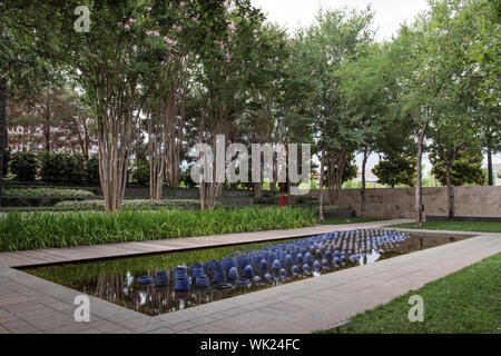 Installazione Valle Boolean da Adam Silverman presso il Nasher Sculpture Center è un museo che ha aperto nel 2000 a Dallas, Texas Foto Stock