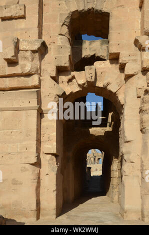 Pietra romana rovine in Africa Foto Stock