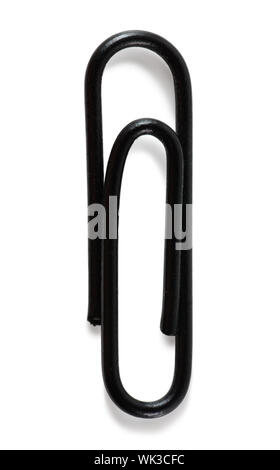 Vista macro di nero Graffetta isolata su bianco Foto Stock