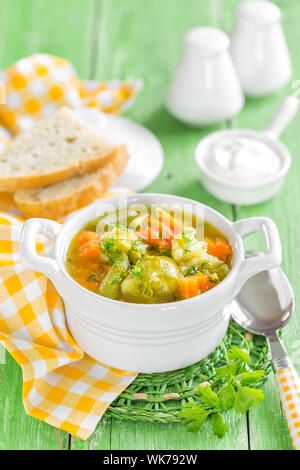 Zuppa di verdure Foto Stock