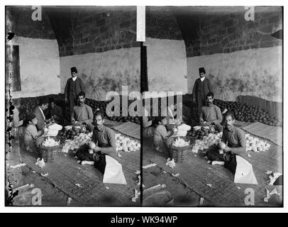 Jaffa. Imballaggio & esportazione di arance Foto Stock