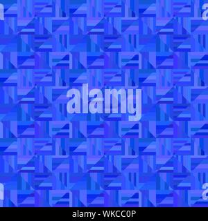 Blue abstract seamless striped pattern triangolo - vettore mosaico grafica di sfondo Illustrazione Vettoriale