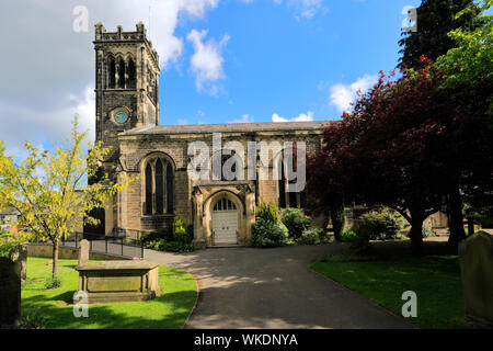 La chiesa parrocchiale di San Giacomo, Wetherby città, North Yorkshire, Inghilterra, Regno Unito Foto Stock