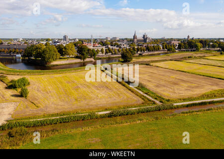 Den Bosch con Het Bossche Broek dall'aria Foto Stock