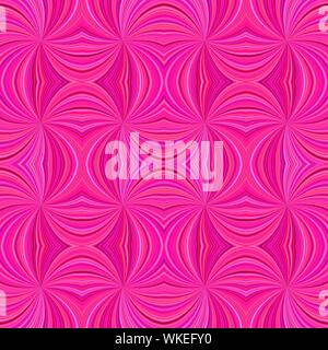 Rosa ipnotico astratta seamless striped vortice a spirale sfondo pattern design - grafica vettoriale da raggi di vorticazione Illustrazione Vettoriale