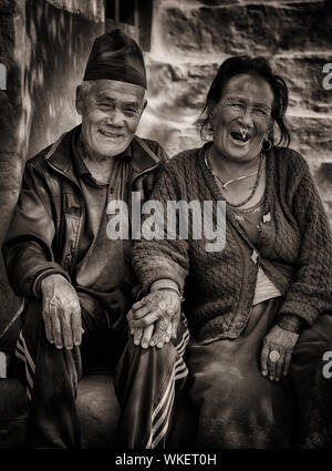 Il Nepal arte ritratti Foto Stock