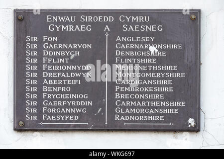 Incoronazione monumento Chapel Street Conwy Wales Foto Stock