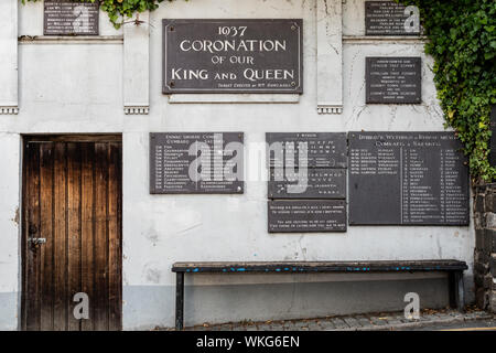 Incoronazione monumento Chapel Street Conwy Wales Foto Stock