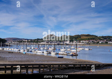 Fiume Conwy Conwy Wales Foto Stock