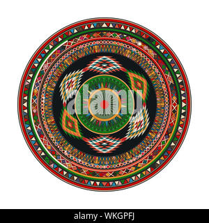 Mandala Azteca Foto Stock