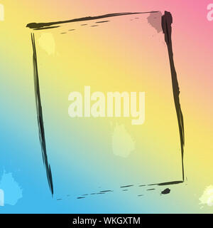 Il colore della cornice significato spazio vuoto e sfondo Foto Stock