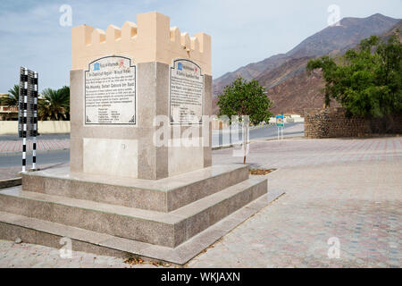 Immagine del monumento Al-Khatmeen Falaj in Oman Foto Stock