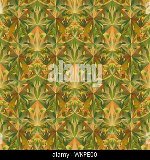 Astratta geometrica triangolo floral background pattern - gradiente multicolore senza giunture poligonale disegno vettoriale Illustrazione Vettoriale