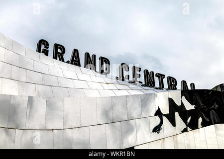 Esterno del Grand Central Shopping Centre in New Street stazione ferroviaria, Birmingham, Regno Unito Foto Stock