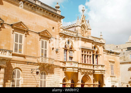 La città silenziosa di Mdina, Malta Foto Stock