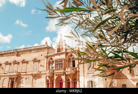 La città silenziosa di Mdina, Malta Foto Stock