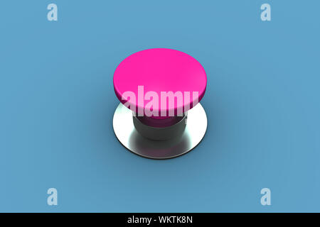 La parola start e rosa pulsante contro bollino blu Foto Stock