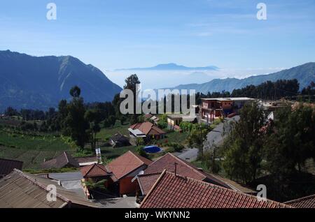 Panorama sull'isola di Java in Indonesia Foto Stock