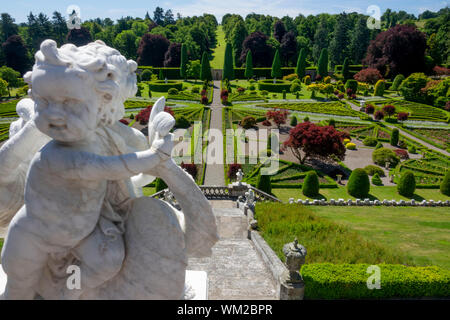 Drummond Castle Gardens, Perthshire, Scotland, Regno Unito Foto Stock