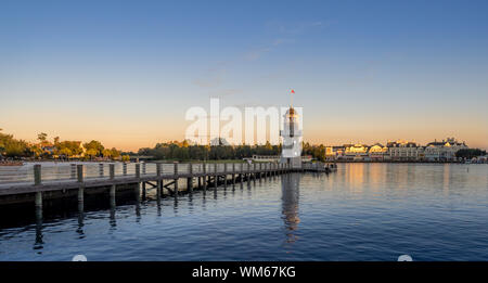 Alberghi e il Disney World Resort vicino ad Orlando, Florida. Ci sono molti hotel del resort. Foto Stock